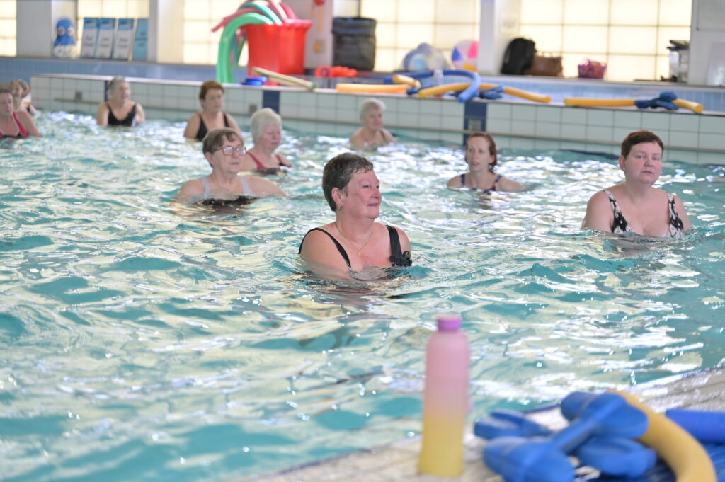 Swimmers enjoying a water fitness session at BLC