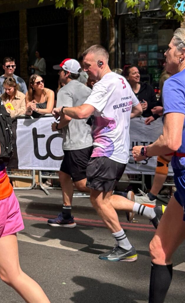 John Klee running the London Marathon