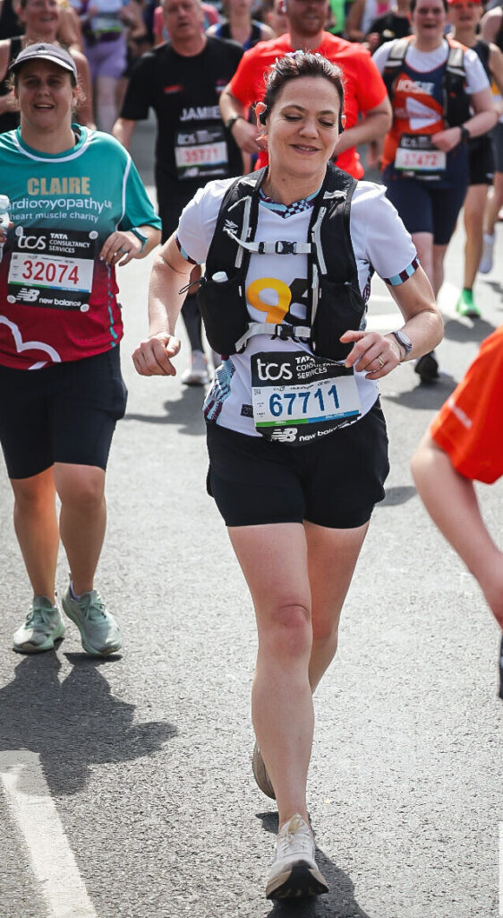 Georgina running the London Marathon for BLC