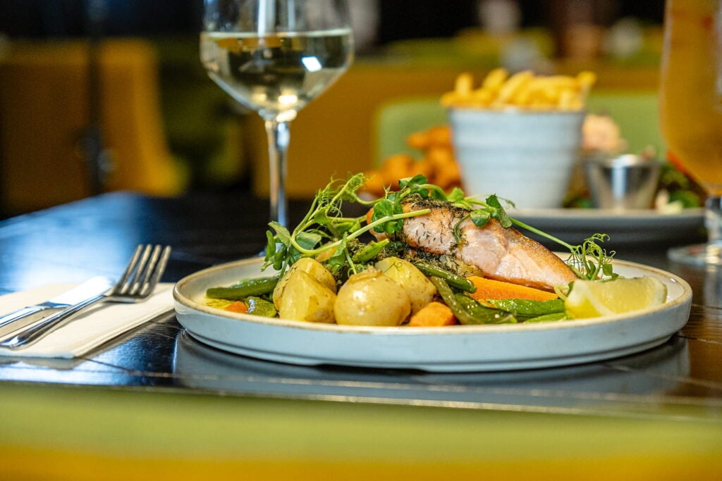 Meal prepared at Mechanics Cafe