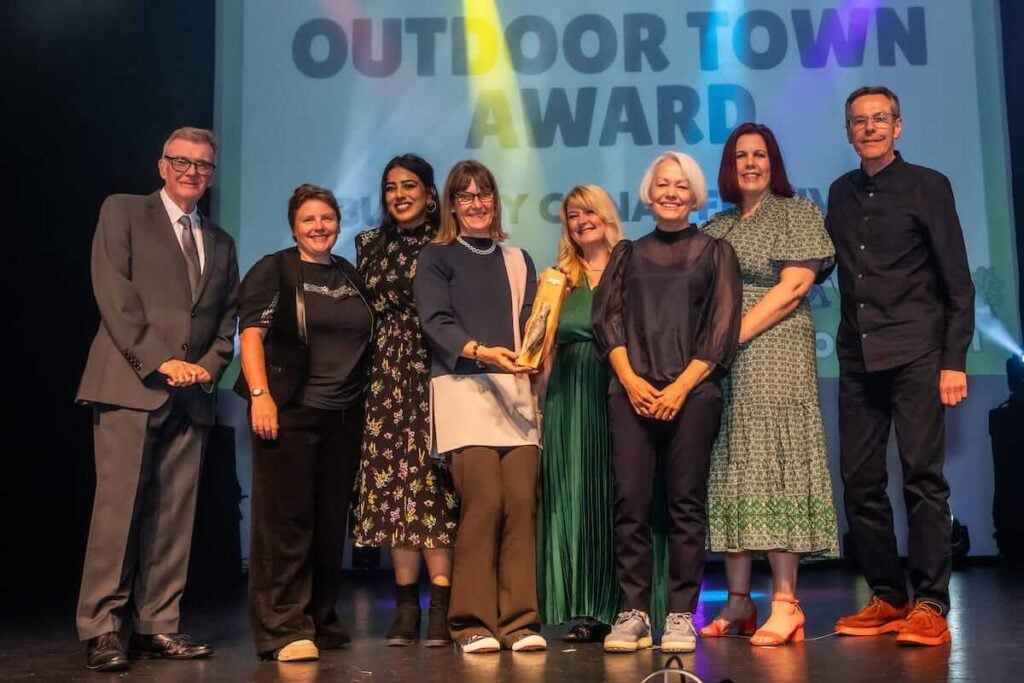 Winners receiving awards