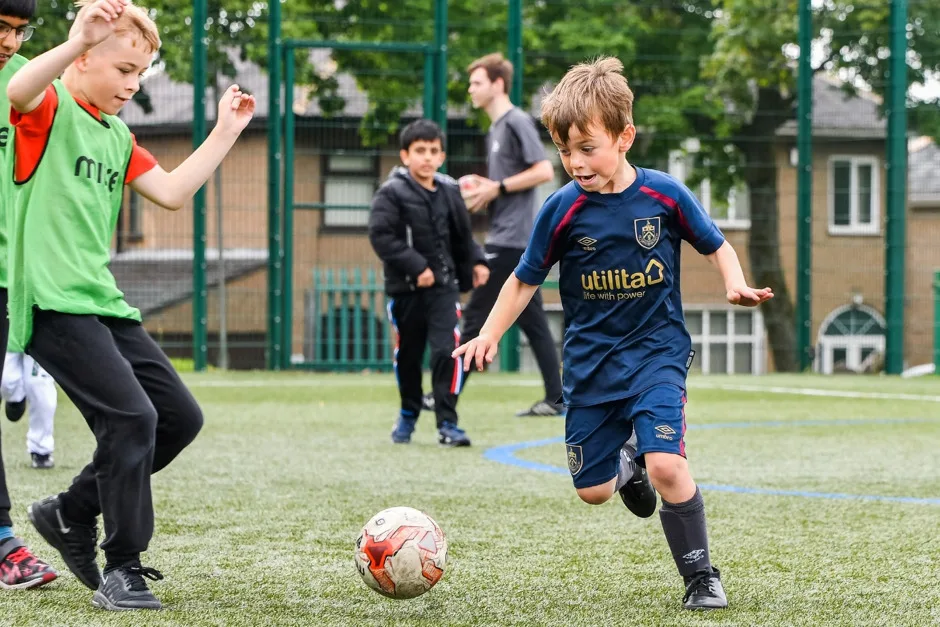 Children having fun at Football club