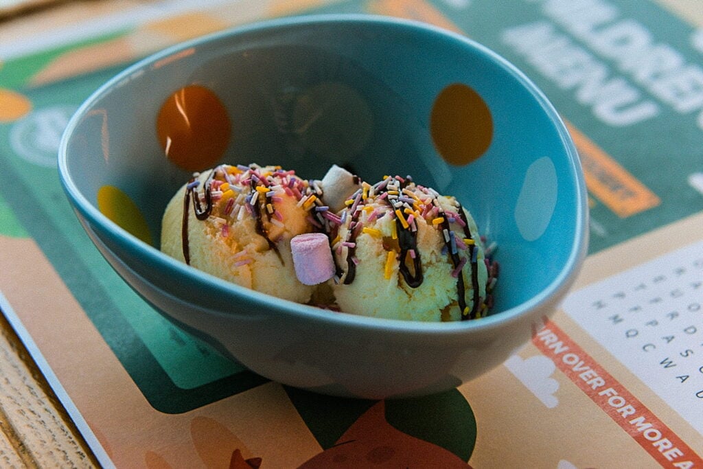Children portion of ice-cream - Prairie Bistro
