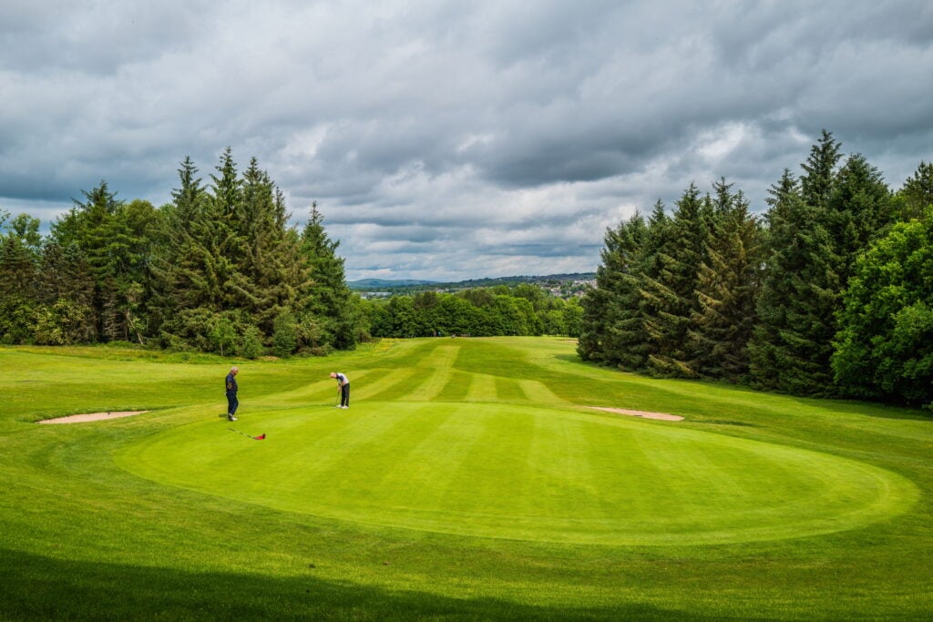 Lush green fairway