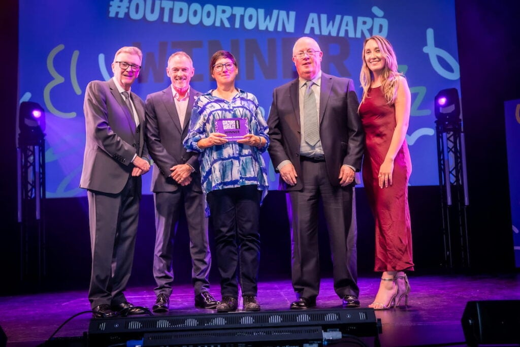 #OutdoorTown Award winner on stage