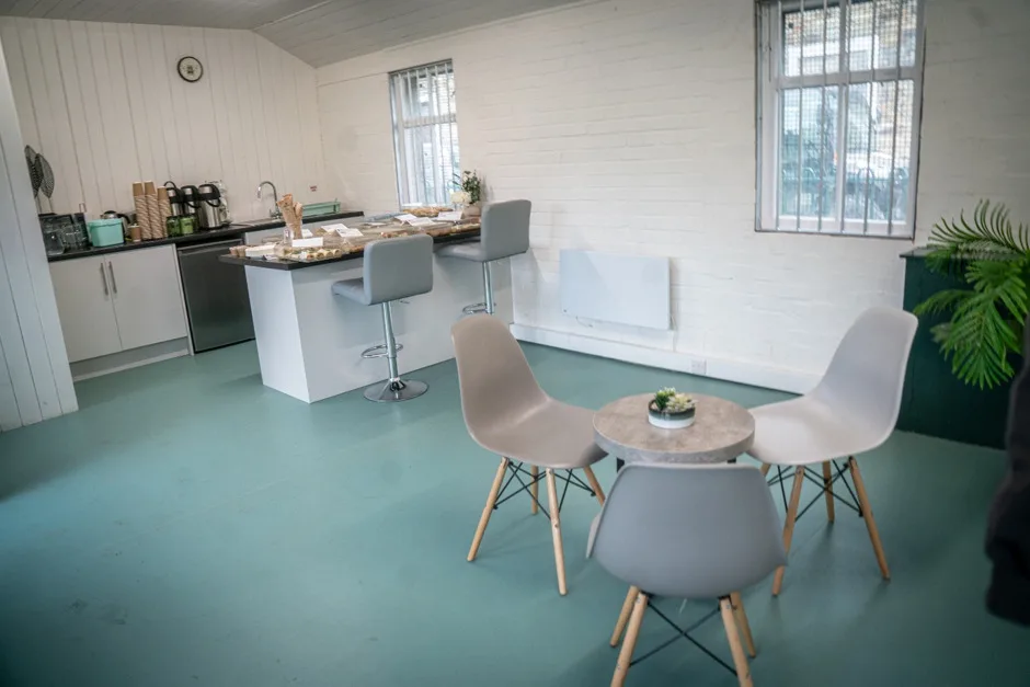 Indoor space at the Hive - Burnely
