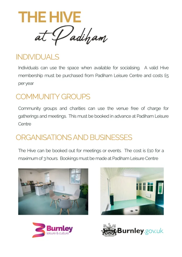 Booking information for the Hive