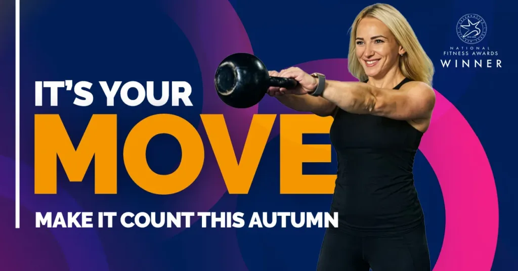 Woman holding kettlebell
